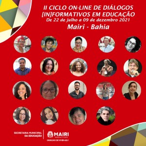 Secretaria Municipal da Educação de Mairi promove II Ciclo On-line de Diálogos [In]Formativos em Educação