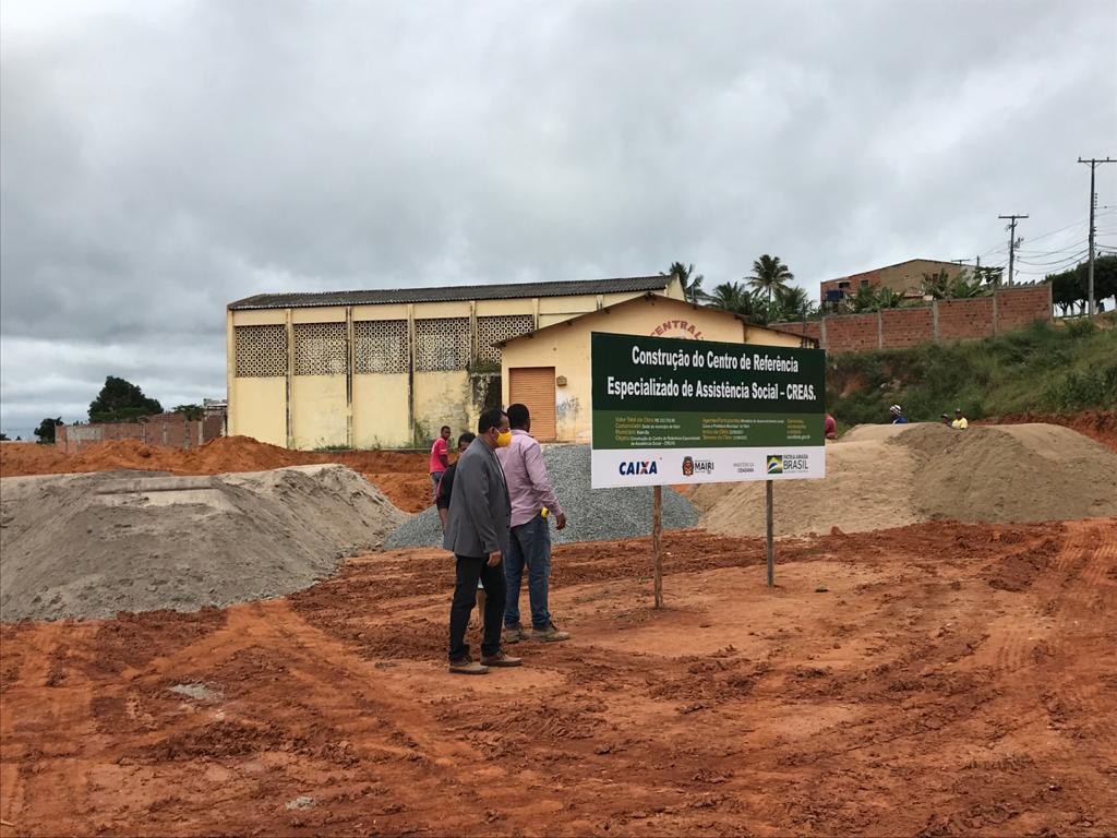 Prefeitura de Mairi dá início a construção do Centro de Referência Especializado de Assistência Social