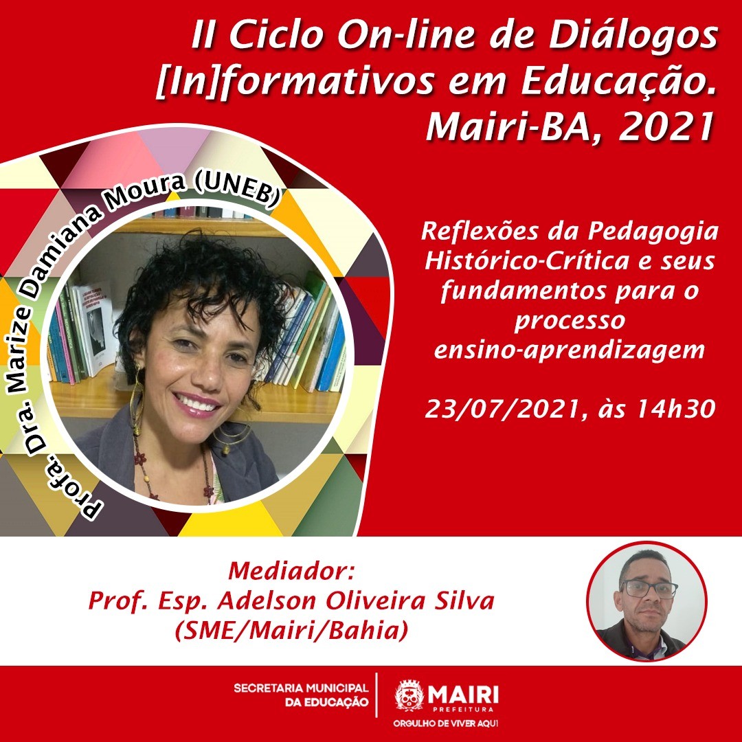 II Ciclo on-line de diálogos (in)formativos em educação nesta sexta (23)
