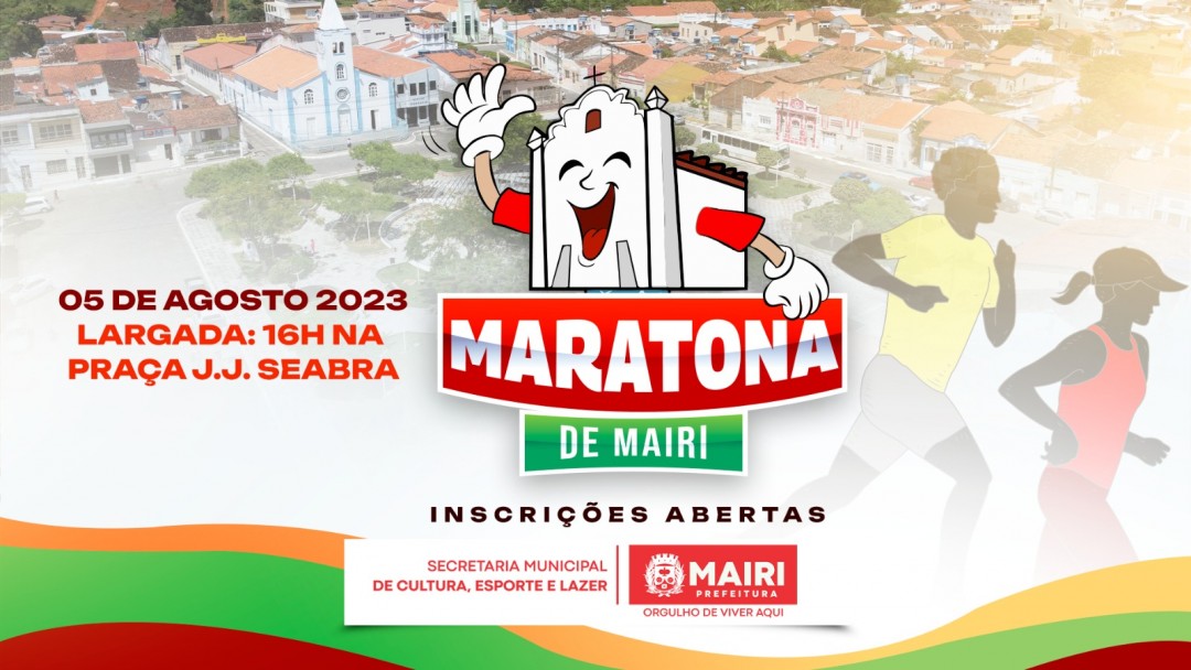 Inscrições para a Maratona Mairi começam nesta quinta (27)