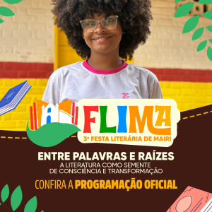FLIMA 2025: confira a programação oficial da 3ª Festa Literária de Mairi