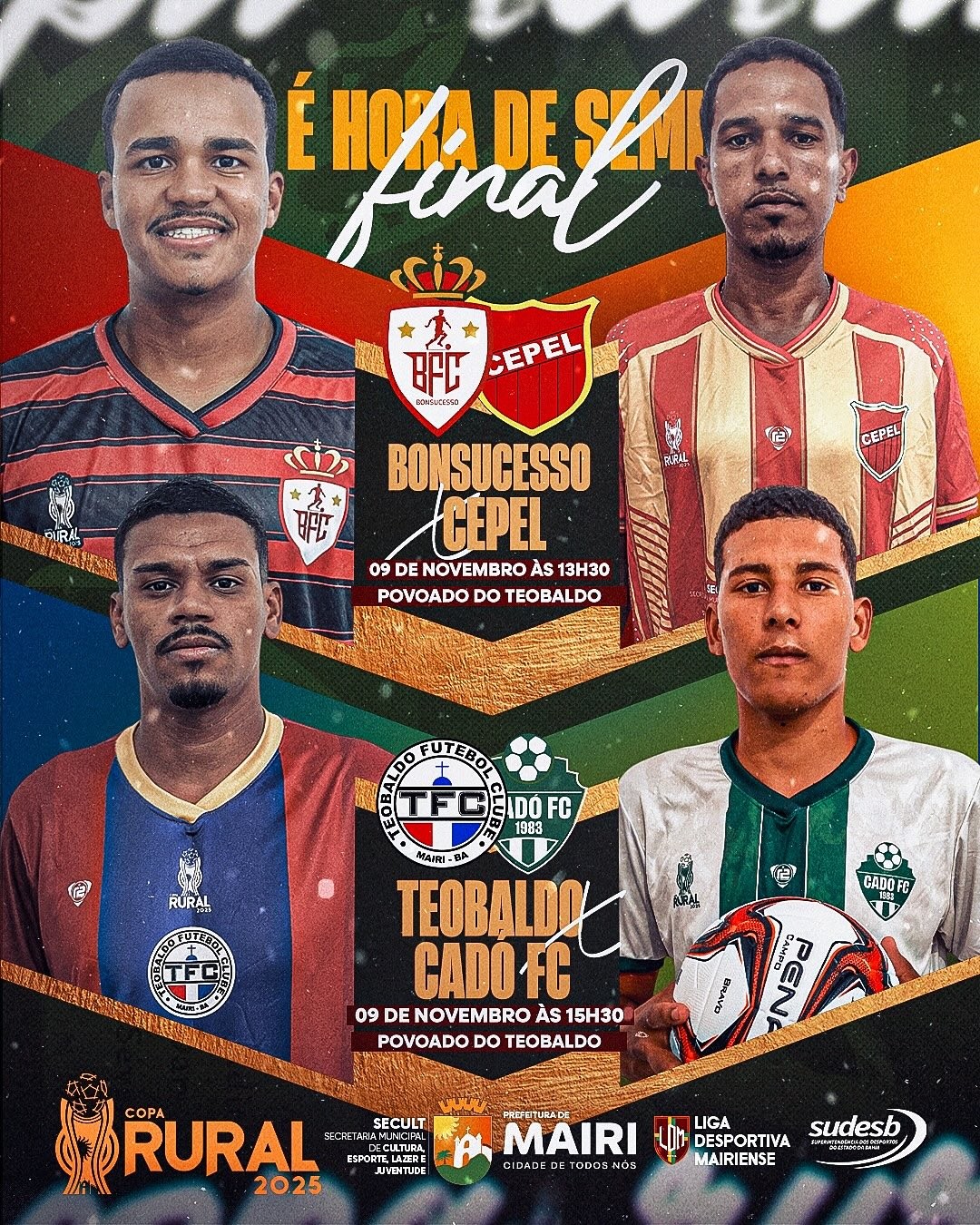 Copa Rural 2025: Próxima rodada será realizada no Povoado Teobaldo